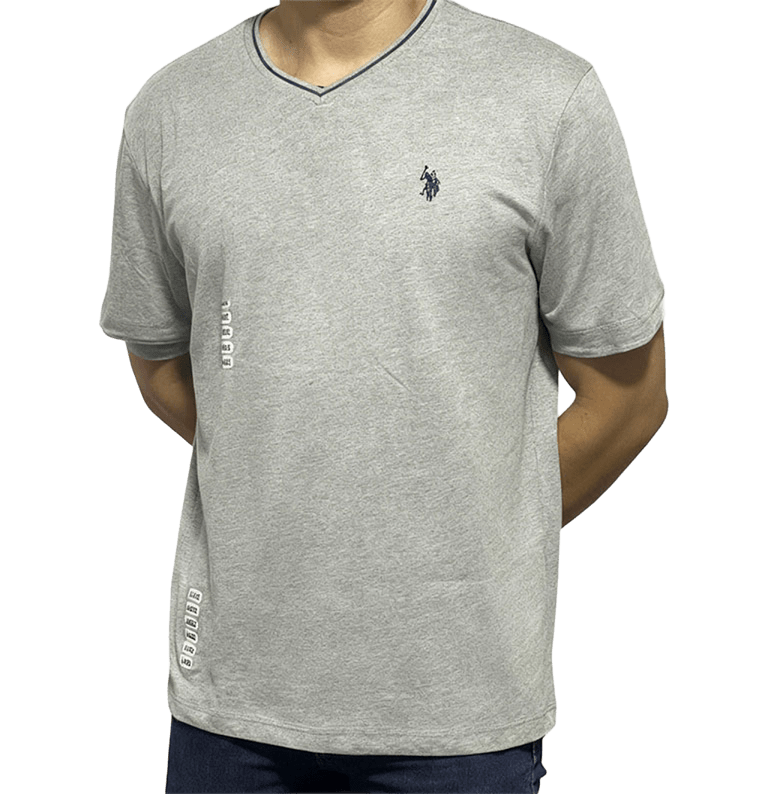 Camiseta Polo Color Gris